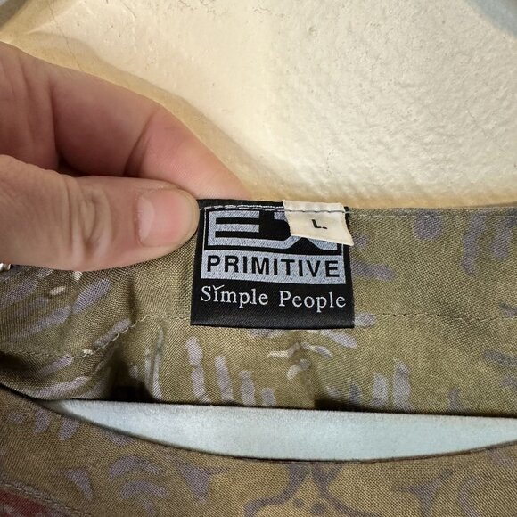 Simple People Womens Maxi Dress Pink Rayon Patchwork Flowy Style Pockets - Picture 2 of 8